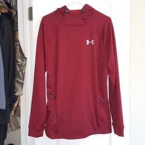 Mens red under armour hoodie